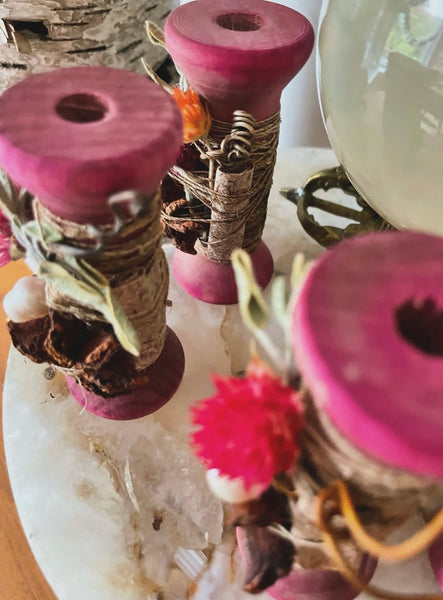 Ancestor Jar: Wooden Spools
