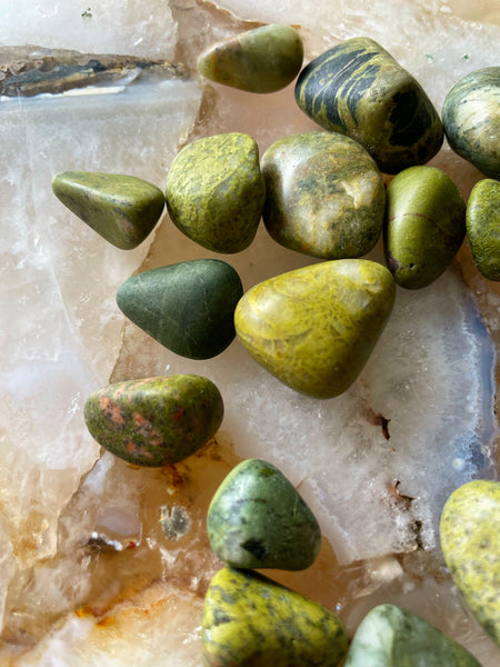 Epidote : Found & Tumbled