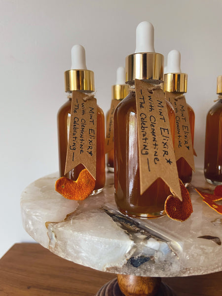Mint Elixir with Clementine: The Celebrating. Digestive Ease, Calm Nerves, and Healing.