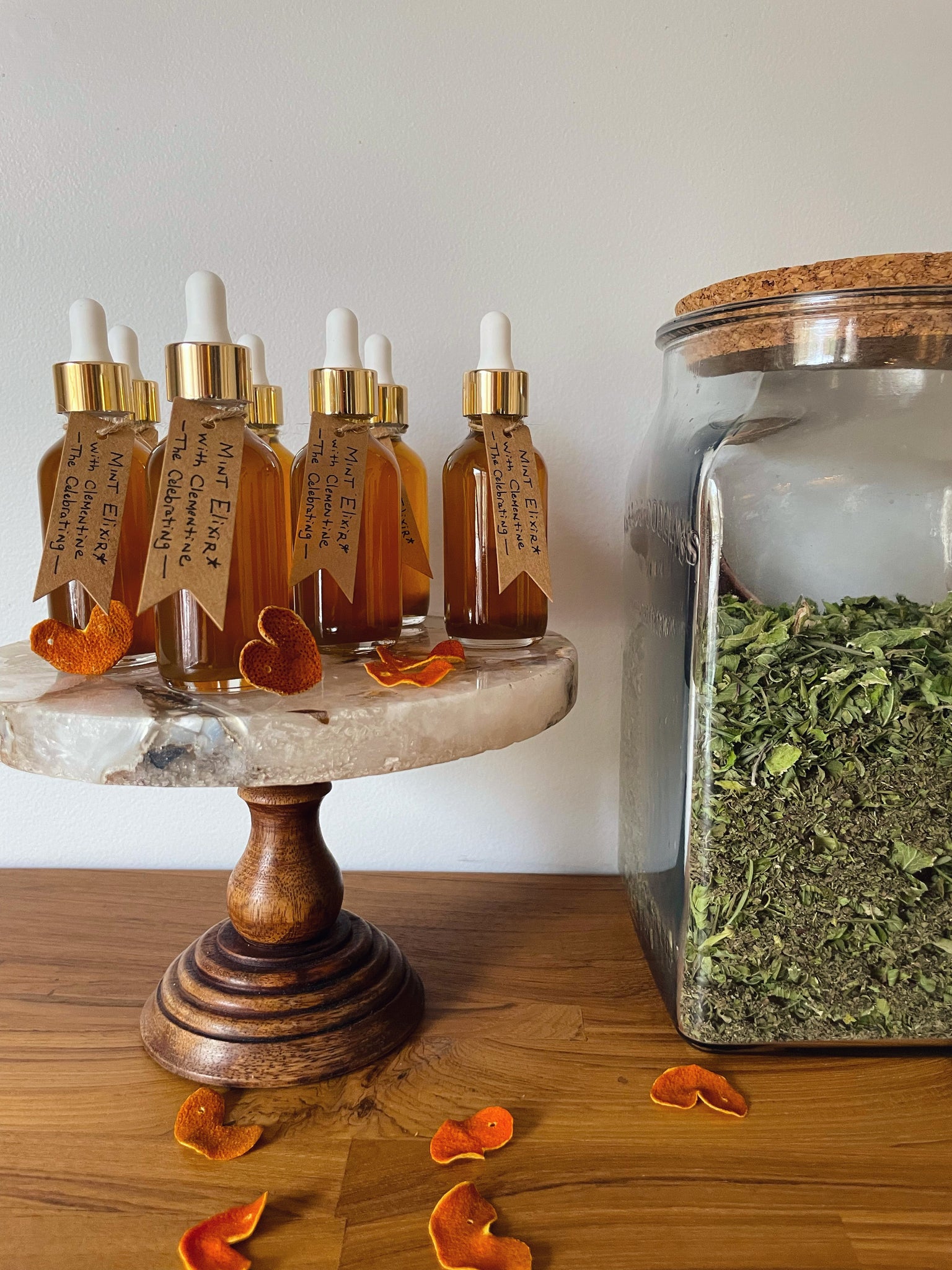 Mint Elixir with Clementine: The Celebrating. Digestive Ease, Calm Nerves, and Healing.