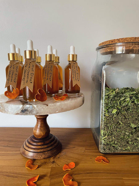 Mint Elixir with Clementine: The Celebrating. Digestive Ease, Calm Nerves, and Healing.