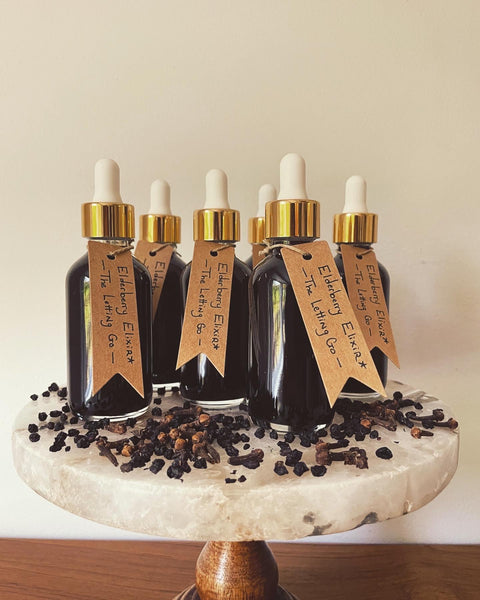 Elderberry Elixir with Clove: The Letting Go. Immune Support and Connection Through Ritual.