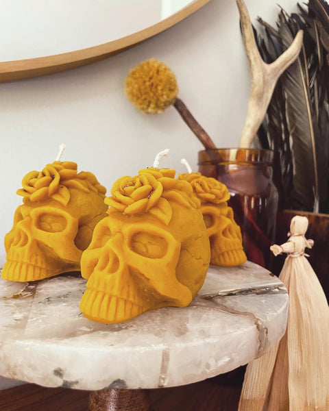 Calavera “Sugar Skull” Candle
