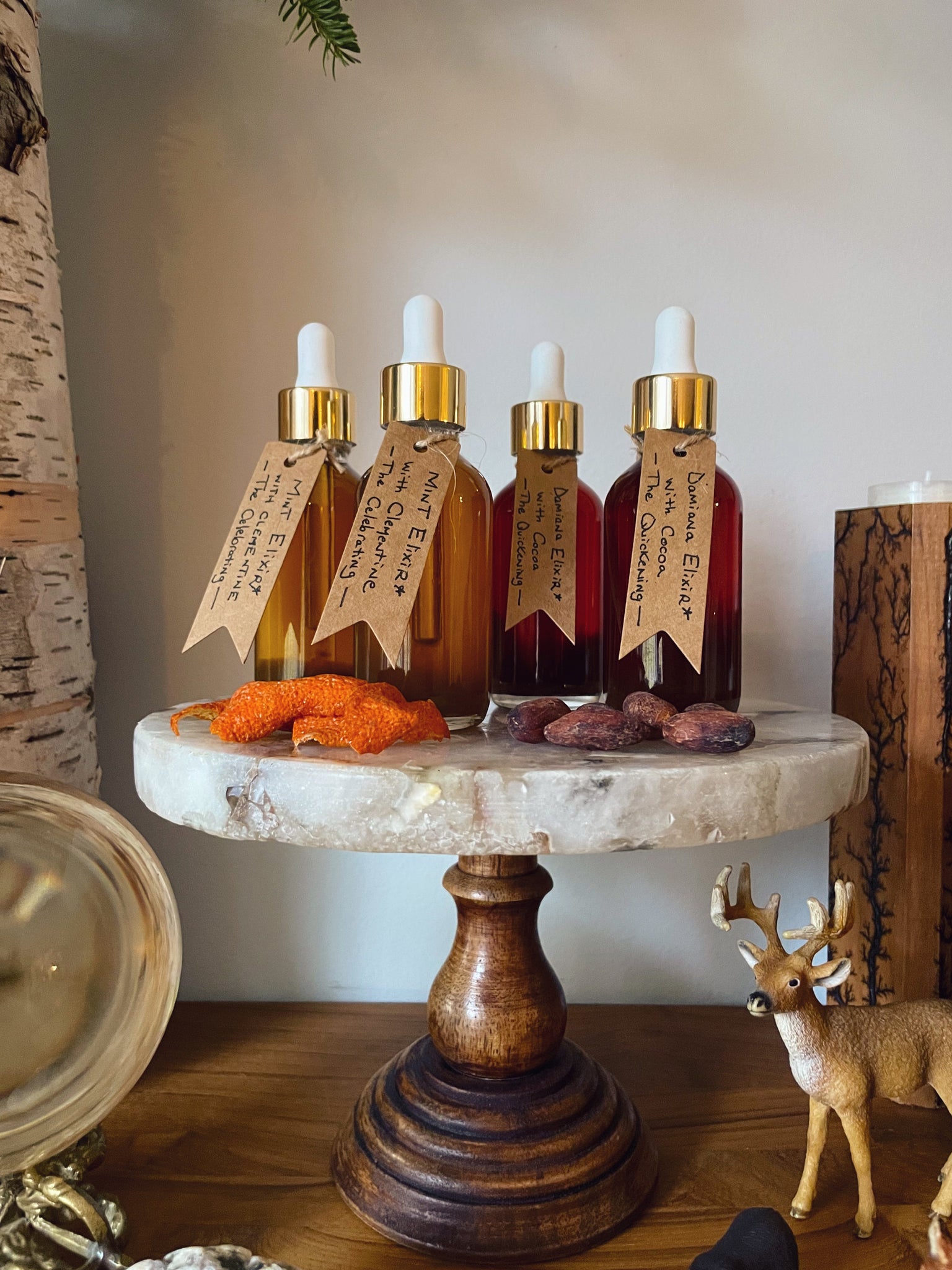 Winter Elixir Bundle: Mint Elixir, The Celebrating and Damiana Elixir, The Quickening