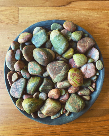 Unakite : Found & Tumbled